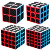 Набор кубиков 2х2, 3х3, 4х4 и 5х5 MoYu MeiLong карбон