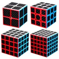 Набор кубиков 2х2, 3х3, 4х4 и 5х5 MoYu MeiLong карбон