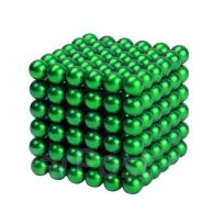 Неокуб зелёный 5 мм, 216 магнитных шариков