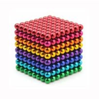 Неокуб цветной 5 мм, 512 магнитных шариков, 8 цветов