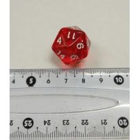 Кубик D20, 20 мм, красный или белый