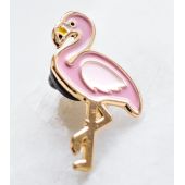 Пин металлический Фламинго