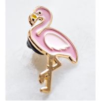Пин металлический Фламинго