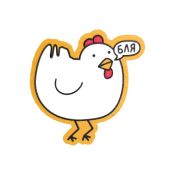 Значок Курочка