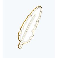 Пин металлический Перышко