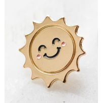 Пин металлический Счастливое солнышко