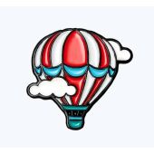 Пин металлический Шар в облаках