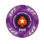 Фишки для покера EPT 100% керамика 500 (25 шт.) 10,5 гр.
