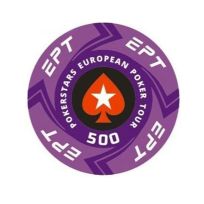 Фишки для покера EPT 100% керамика 500 (25 шт.) 10,5 гр.