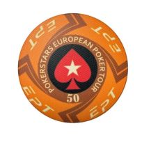 Фишки для покера EPT 100% керамика 50 (25 шт.) 10,5 гр.