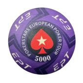 Фишки для покера EPT 100% керамика 5000 (25 шт.) 10,5 гр.