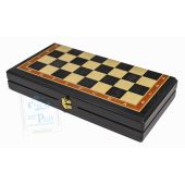 Шахматная доска Премиум 40х40 см Черный Эвкалипт + Ясень