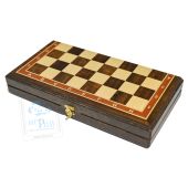 Шахматная доска Премиум 40х40 см Коричневый Эвкалипт + Ясень