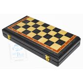 Шахматная доска Премиум 45х45 см Черный Эвкалипт + Ясень