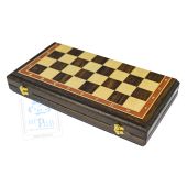 Шахматная доска Премиум 45х45 см Коричневый Эвкалипт + Ясень