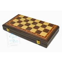 Шахматная доска Премиум 45х45 см Орех + Ясень