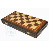 Шахматная доска Премиум 50х50 см Орех + Ясень