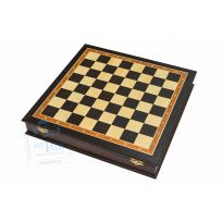 Шахматный ларец Премиум 40х40 см Дерево Венге + Ясень