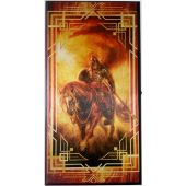 Нарды + шашки Российские Богатырь на коне большие 60x60 см