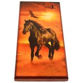 Нарды + шашки Классические Лошадь на закате 60х60 см
