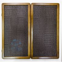 Нарды Подарочные большие 60х60 (коричневая кожа)