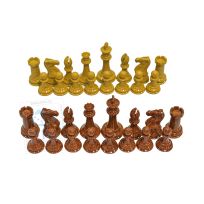 Шахматные фигуры из композитной смолы Эндшпиль, светлые/коричневые