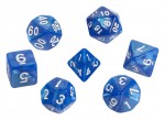 Набор кубиков для ролевых игр под мрамор Темно-синие