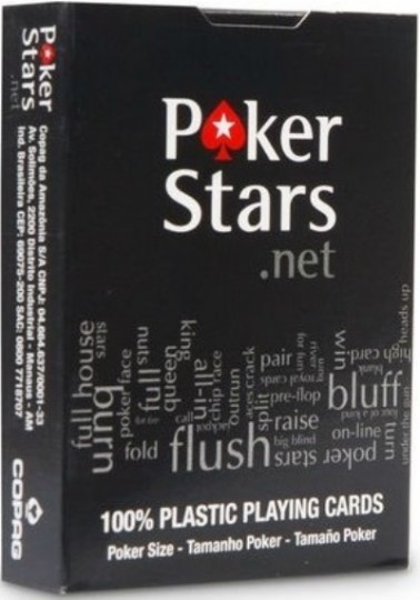 Карты для покера Poker Stars.net  (черная рубашка)