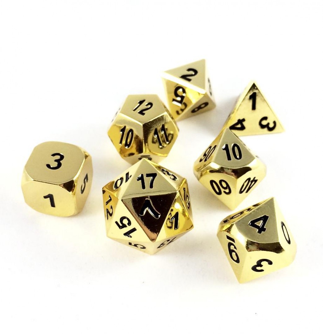 Набор кубиков Metal Dice Set - Gold купить в Красноярске