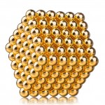 Неокуб золотой 5 мм, 216 магнитных шариков