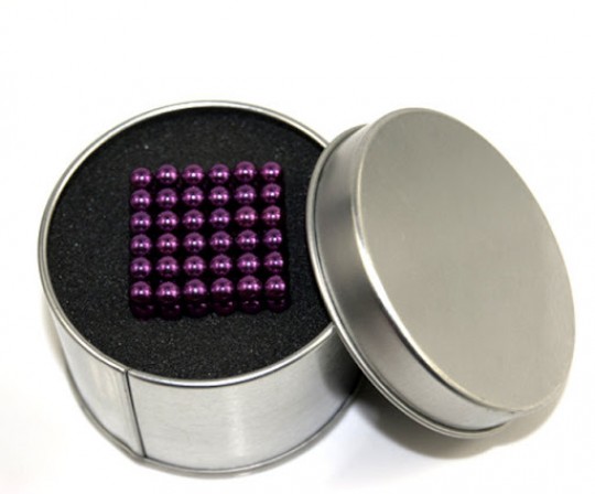 Неокуб фиолетовый 5 мм, 216 магнитных шариков