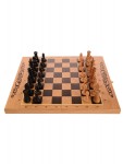 Шахматы, шашки, нарды 3в1 36х45 см из дуба