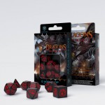 Набор кубиков Dragons Black & Red Dice Set