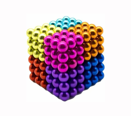 Неокуб цветной 5 мм, 216 магнитных шариков, 8 цветов 
