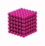 Неокуб розовый 5 мм, 216 магнитных шариков