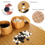 Игра ГО из бамбука: доска 44х47х6,6 см, 2 чаши,360 камней 22 мм из меламина
