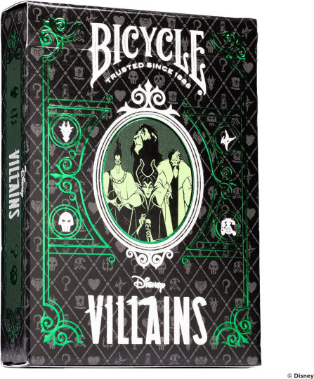 Карты Bicycle Disney Villains Green