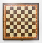 Шахматная доска Премиум 40х40 см Коричневый Эвкалипт + Ясень