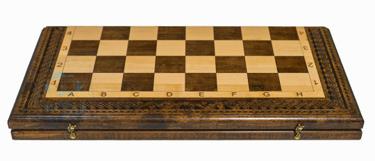 Шахматы Шашки Нарды 60х60 см Плетеный Узор, Резные фигуры