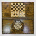 Нарды "Узор 5" 60х60 прямые (гладкие, резной центр), Ереван