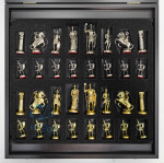 Шахматы металлические Greek Roman Period 44х44 см Премиум