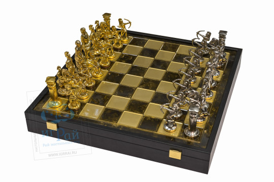 Шахматы металлические Archers (Лучники) 41х41 см Премиум