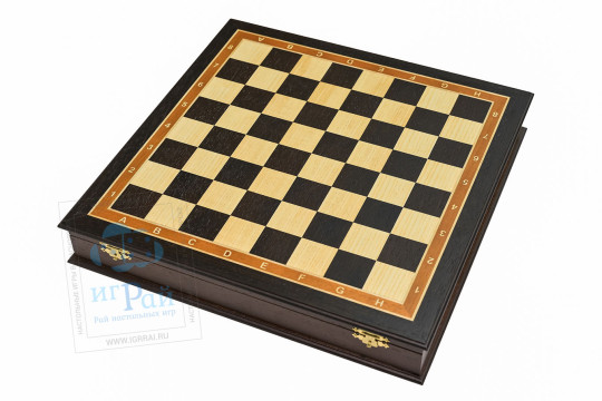Шахматный ларец Премиум 40х40 см Дерево Венге + Ясень