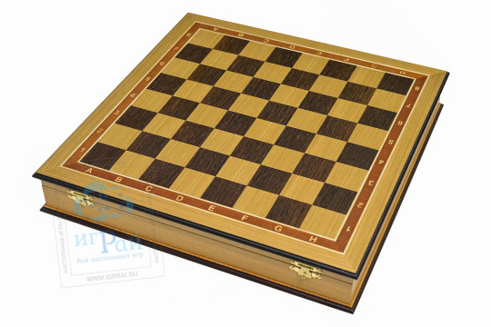Шахматный ларец Премиум 40х40 см Дуб + Дерево Венге