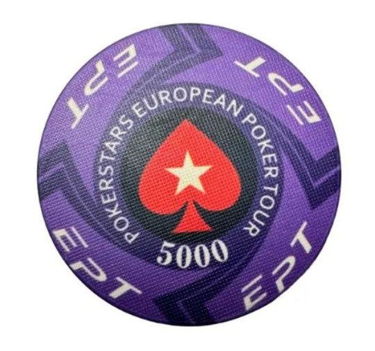 Фишки для покера EPT 100% керамика 5000 (25 шт.) 10,5 гр.